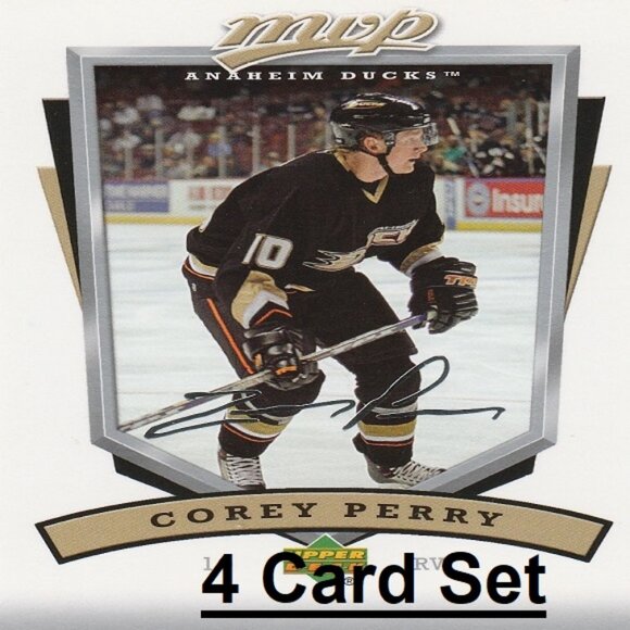 Corey Perry Anaheim Ducks NHL Hockey Card Collection - 4 Card Set - Picture 1 of 5